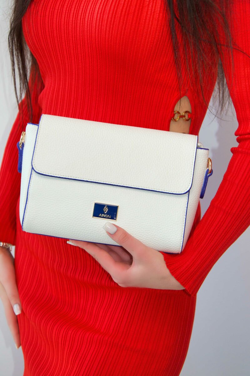 Originele Aron Atelier damestas – schoudertas Pamela Witte damestas witte