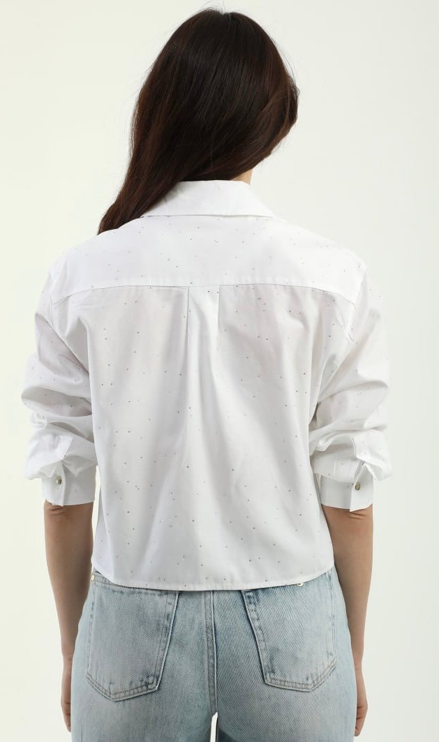 Witte blouse dishe